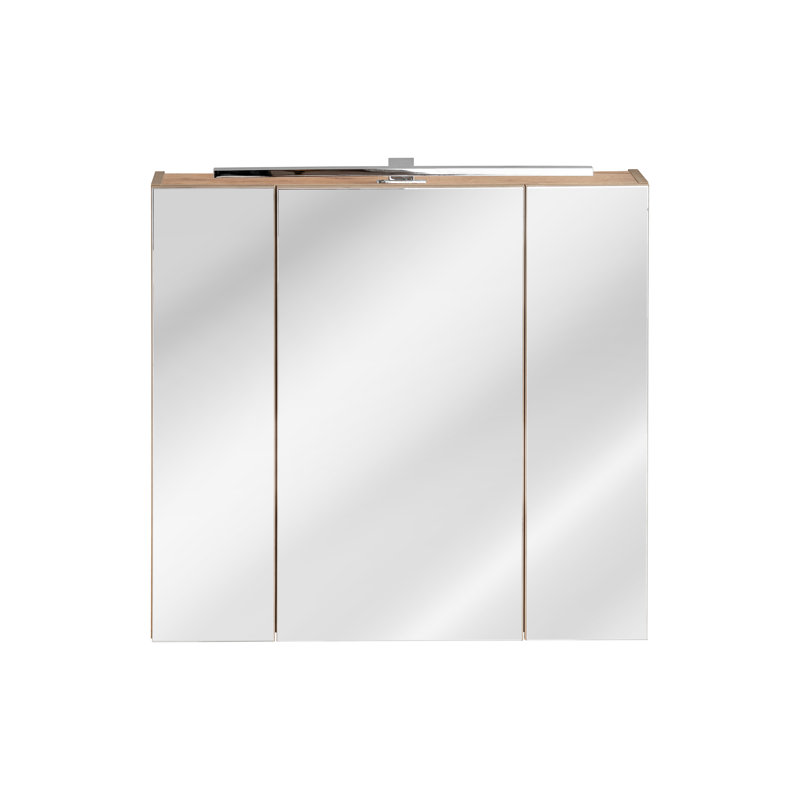 Fagan Flat Wall Mirror with Shelves