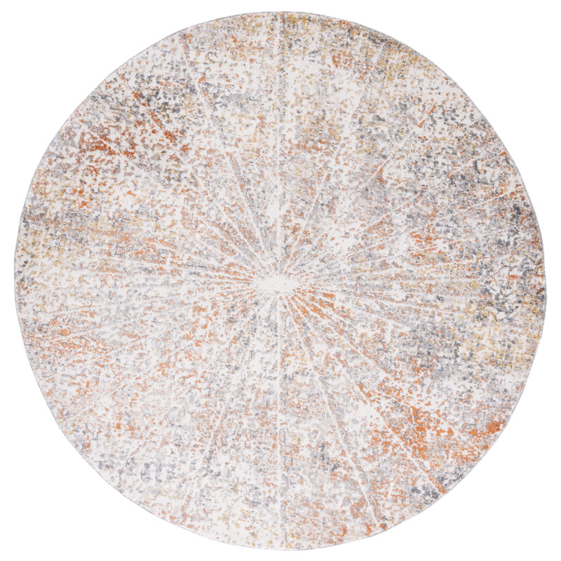 Tapis abstrait Aston Performance, Rond 6 pi 7 po