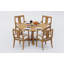 9 Pcs Grade-A Teak Wood Dining Set: 60" Round Table And 8 Osborne Arm Chairs #11OS1208-1670445535