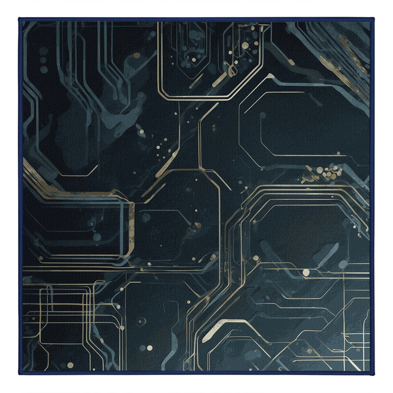 Pulsar Flow Rug, Square 3'