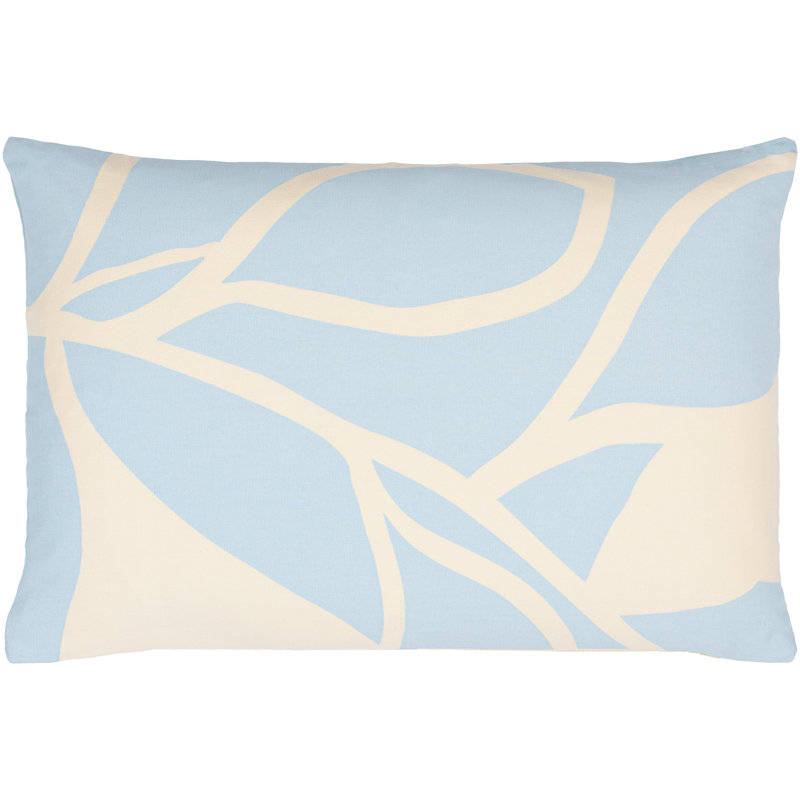 Coussin Natur C, 20 po x 20 po, Bleu clair / beige