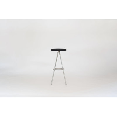 Quad-Space Upholstered Stool with Metal Frame