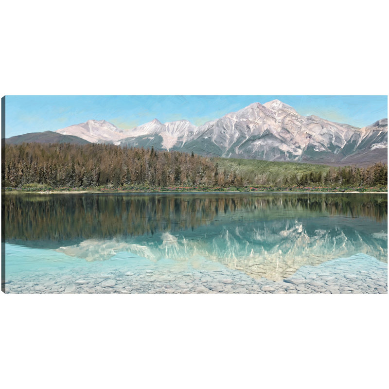 Majestic Reflection by Studio Arts Canvas Art Print, 13" H x 25" W, Wrapped Canvas