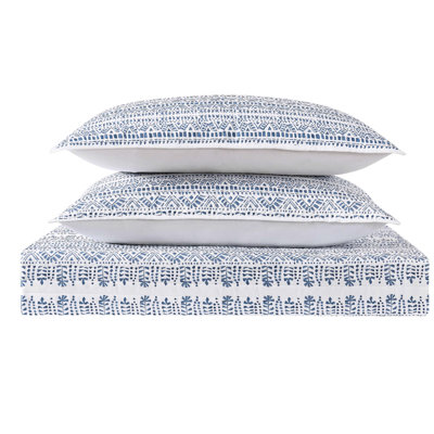 Ensemble de courtepointe Reef Blue / White Coastal