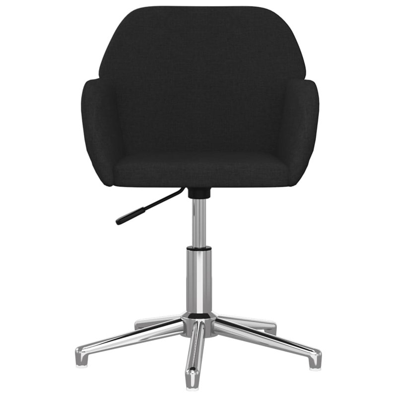 Swivel Office Chair Home Office Desk Chair with Wheels and Arms Fabric, Black