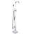 Modern Freestanding Bathtub Faucet And Hand Shower - Metal, Full Coverage Spray For Bath Tub With , Solid Luxury Showering