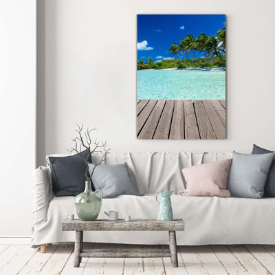 Tropical Beach - Wrapped Canvas Print