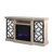 Leisa Unfinished TV Stand for TVs up to 55" with Fireplace Included