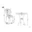 Audrey 2 - Person Patio Dining Set Round Table with Cushions Included
