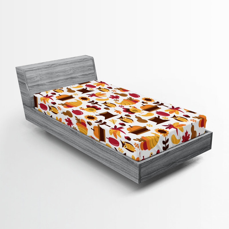 Ensemble de 2 draps-housse Ambesonne Harvest, Twin Fitted Sheet