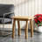 Natural Stained Acacia Wood Outdoor End Table, Weather-Resistant Square Patio Side Table For Garden & Living Room-135903753