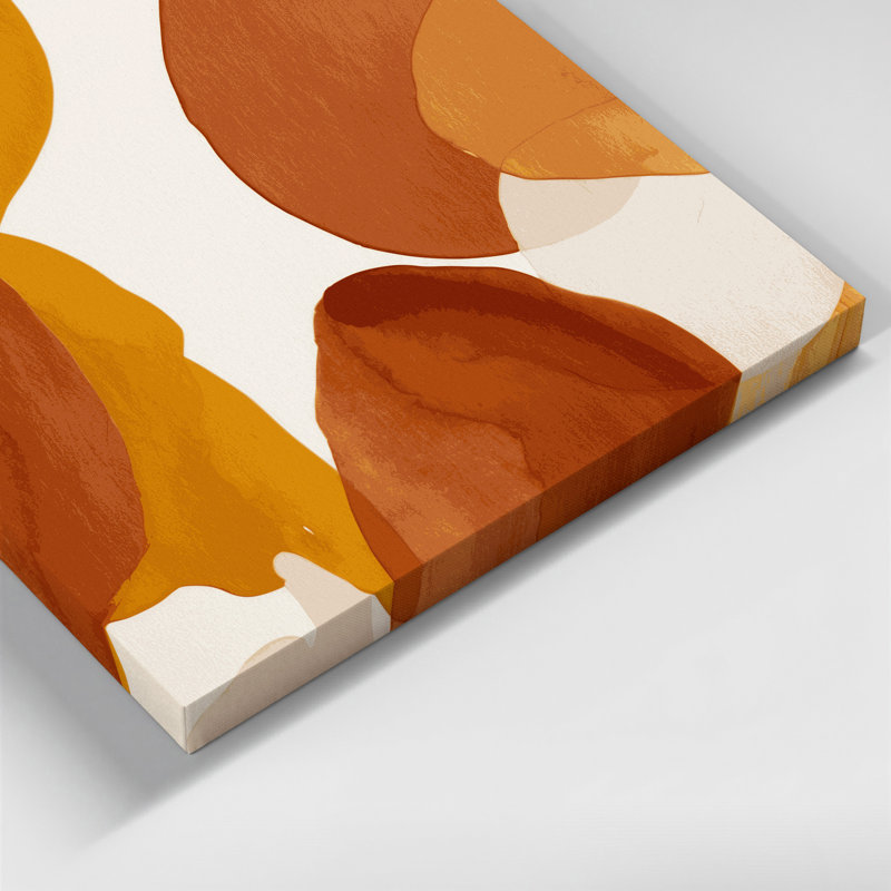 Abstrait aquarelle 91, art mural sur toile brune, H 16 po x l 16 po