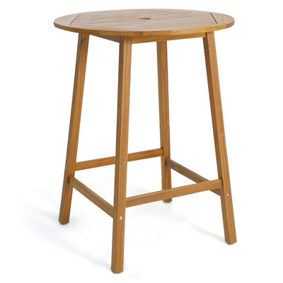 Zender Wooden Bar Table by Ebern Designs