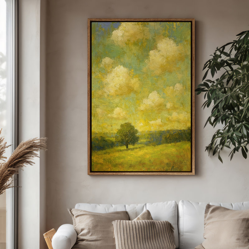 Art mural encadré, impressions murales pour chambre à coucher - 16 po x 24 po, H 24 po x l 16 po, Naturel