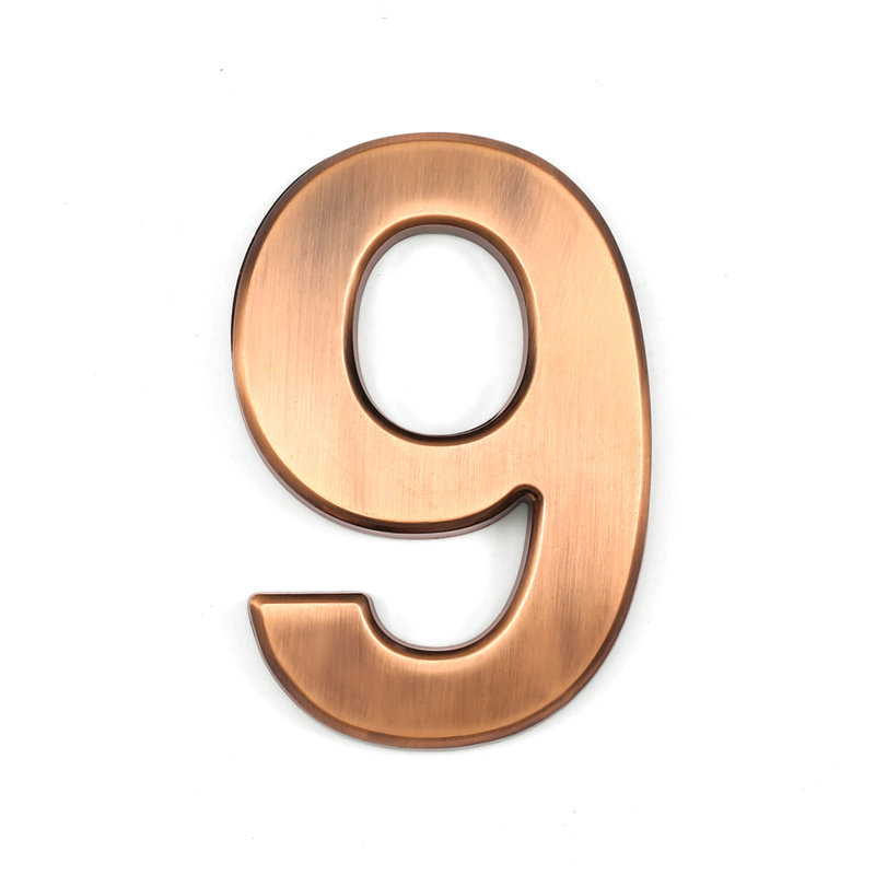 Lettrage numéro 9 3d