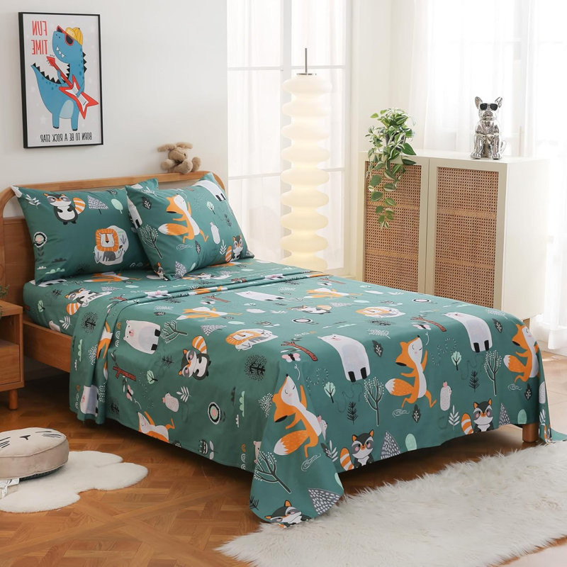 Ensemble de draps 4 pièces Green Forest