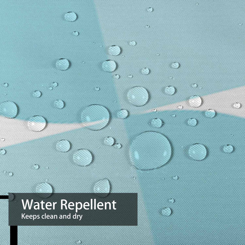 Rideau de douche imperméable à l'eau avec 12 crochets, L 72 po x l 84 po