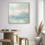 Turquoise Echoes II Canvas Abstract Print by Oliver Gal, Black Frame, 12 x 12-1058371173-1058371180