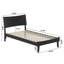 Lit plateforme en bois Phoenix avec pied de lit assorti-1747835-1747836