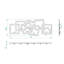 Gualdim Steel Wall 7 - Hook Wall Mounted Coat Rack