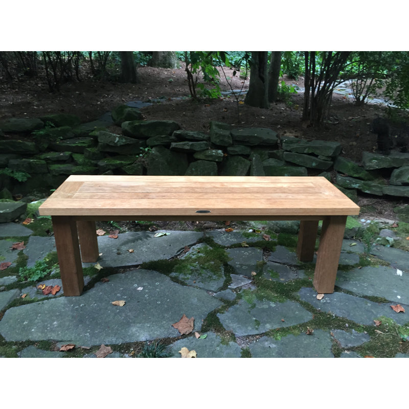 Banc d'extérieur en teck Jaterious, 18" H x 51" W x 16.5" D