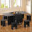 66.9 Space Saving Foldable and Extendable Dining Table with 6 chairs-936172607