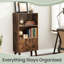 Josefina 140cm H x 60cm W Solid Wood Standard Bookcase-1356767155
