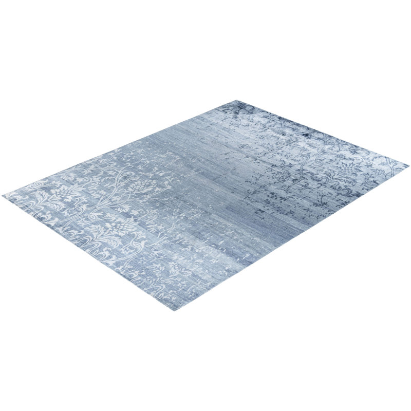 Overdyed One-of-a-Kind Rectangle 9'2" X 12'2" Hand Knotted Area Rug