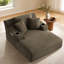 Chaise longue d'intérieur surdimensionnée, canapé moderne en velours côtelé, aucun assemblage requis, canapé-lit confortable pour salon ou bureau-1382441404