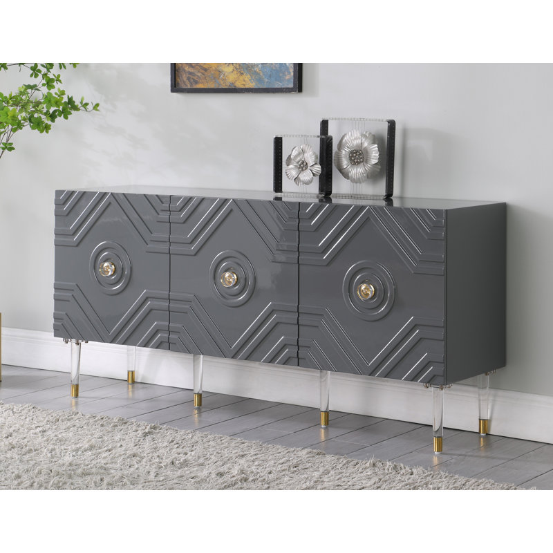 Buffet gris Blaine , gris