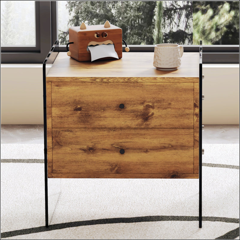 Double-Drawer Bedside Table