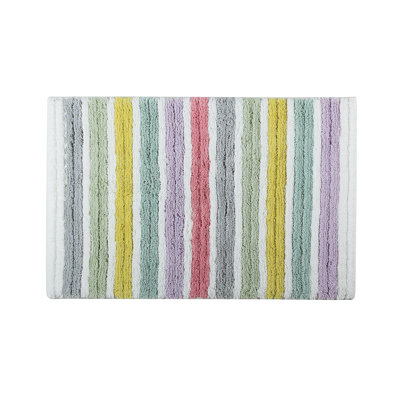 Tropical Striped Bath Rug