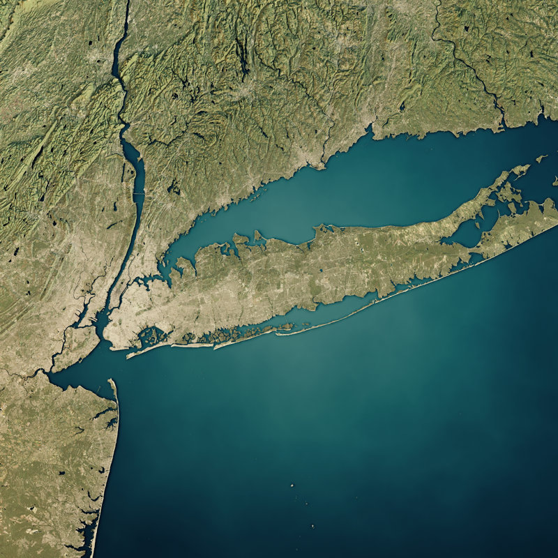 New York Long Island by FrankRamspott - Wrapped Canvas Print, 76cm H x 76cm W x 3.8cm D