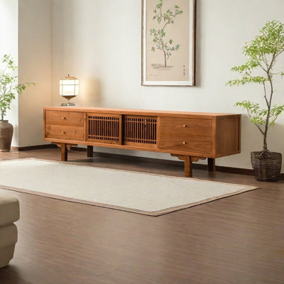New Chinese style high solid wood TV cabinet