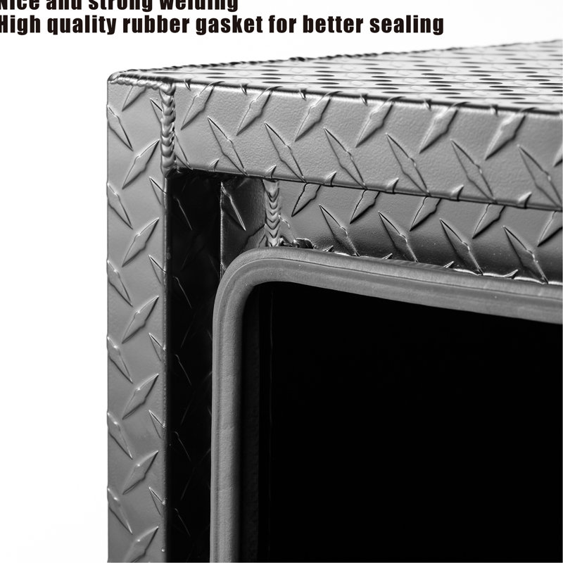 Coffre à outils robuste en aluminium de 61 cm (24 pouces) pour camions, avec joint étanche et profil ultra-bas sécurisé.