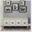 Banc beige et blanc avec rangement
