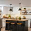  Grand luminaire suspendu pour îlot de cuisine 1 lumière 1 lumière