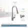 Peterson Touchless Single Handle Kitchen Faucet with Wave and Power Boost and with Accessories