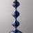 Cheryll Metal Side Table With Ocean Marble-Pattern Top And Hammered Base