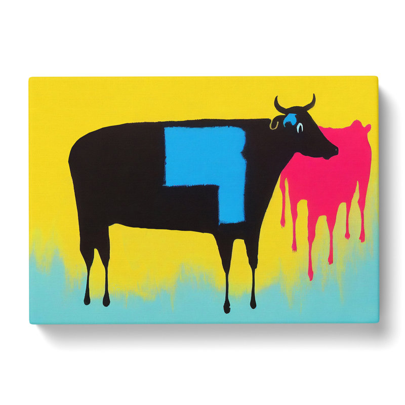 Cow Abstract Vol.4 - Wrapped Canvas, 40cm H x 60cm W x 3cm D