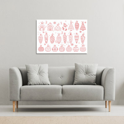 Winter Toys - Wrapped Canvas Print