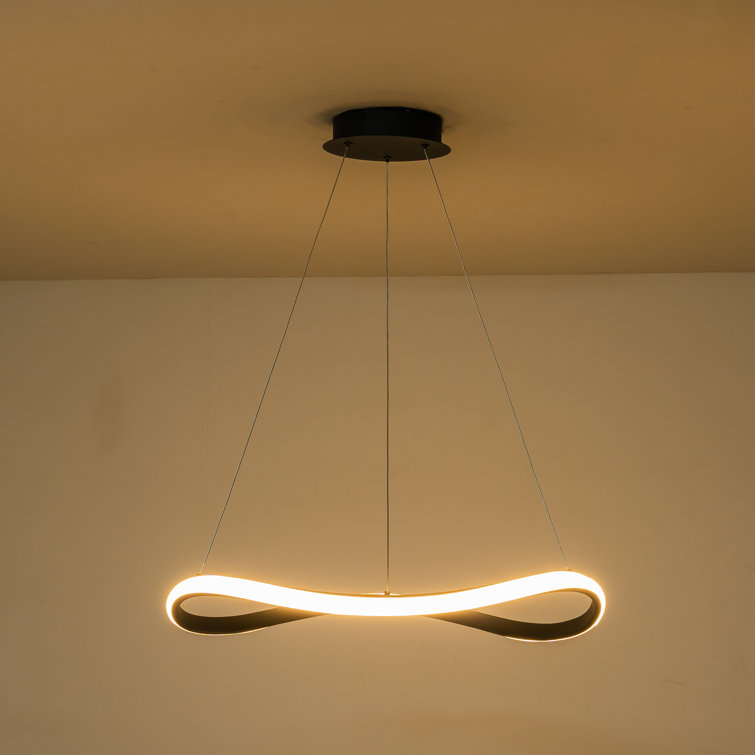 Ernice - Light Matte Black LED Pendant