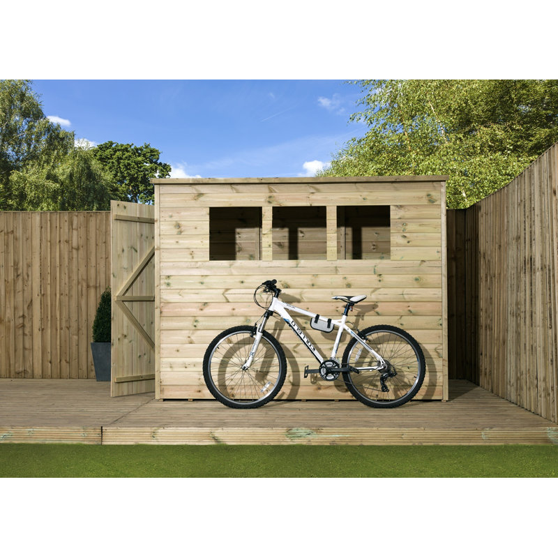 Shiplap Pent Wooden Shed, 3ft. W x 7ft. D