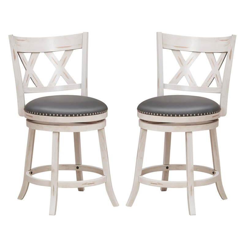 Desdemona Swivel Upholstered Bar Stool