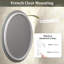 Miroir rond en verre trempé anti-buée certifié UL pour salle de bain / meuble-lavabo - Basics by Wayfair ™-1967079517
