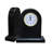 Stone Quartz Movement / Crystal Tabletop Clock in Black