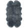 Solid Colour Sheepskin Area Rug