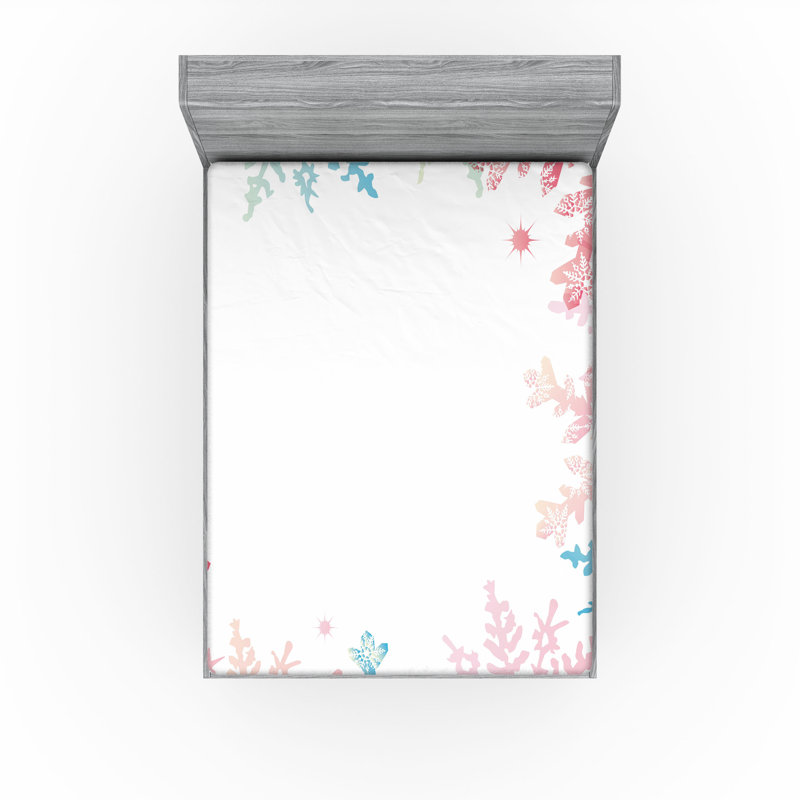Ensemble de 2 draps-housse Ambesonne Winter, Drap-housse de taille double