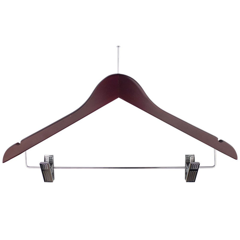 Cintre en bois Michelle pour femme, Acajou