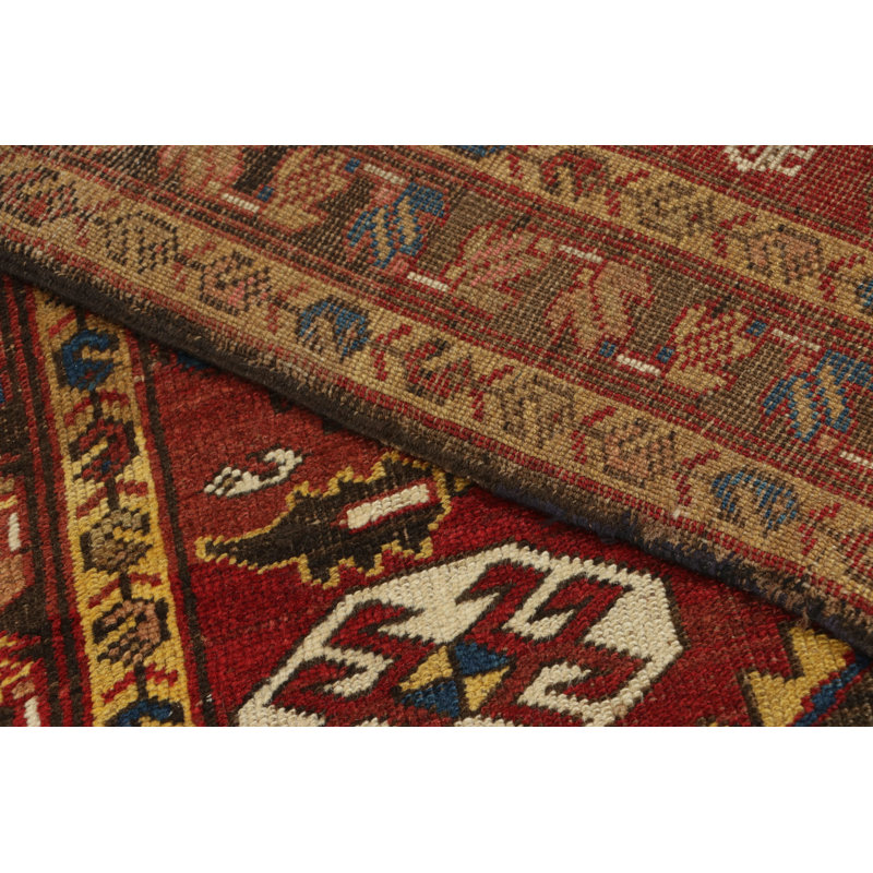 Antique One-of-a-Kind 3'5X14'2 Hand Knotted Area Rug